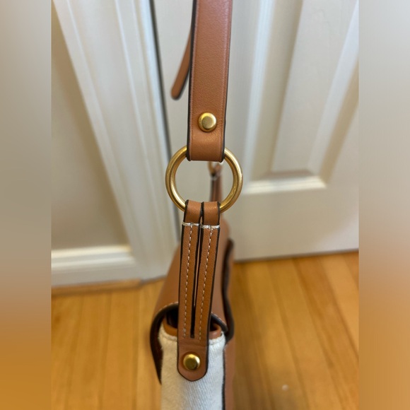 Tory Burch miller stripe crossbody bag 
Striped plaid double weave - Picture 6 of 8